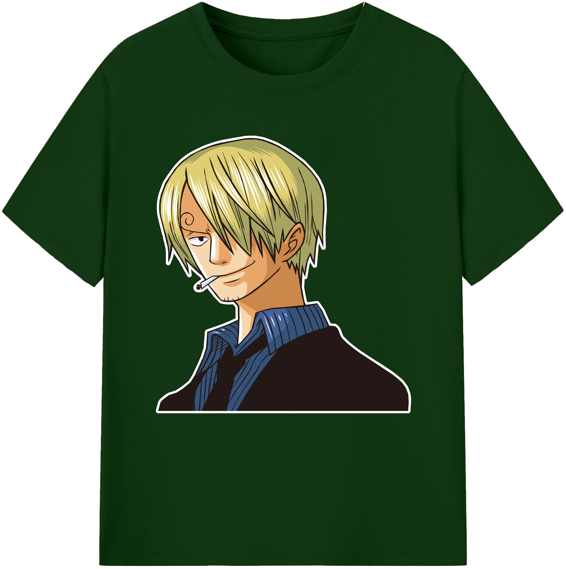 ワンピース サンジ ONE PIECE Sanji 綿100％半袖Tシャツ（フロントプリント）